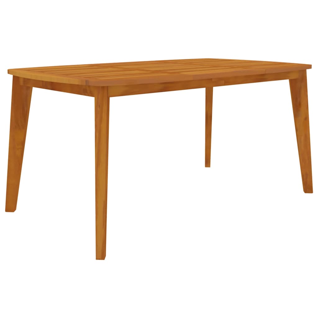 vidaXL Gartentisch 160x90x75 cm Massivholz Akazie