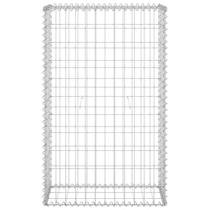 vidaXL Gabionenwand mit Abdeckung Verzinkter Stahl 60x30x100 cm