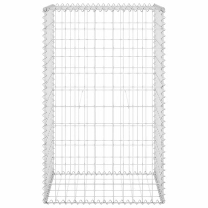 vidaXL Gabionenwand mit Abdeckung Verzinkter Stahl 60x50x100 cm