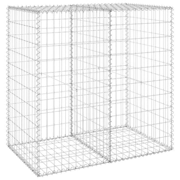 vidaXL Gabionenwand mit Abdeckung Verzinkter Stahl 100x60x100 cm