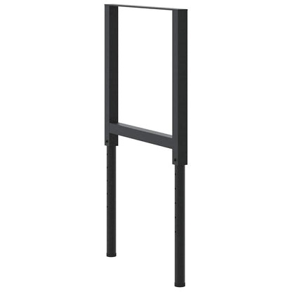 vidaXL Werkbankgestell Verstellbar 2 Stk. Metall 55x(69-95,5) cm