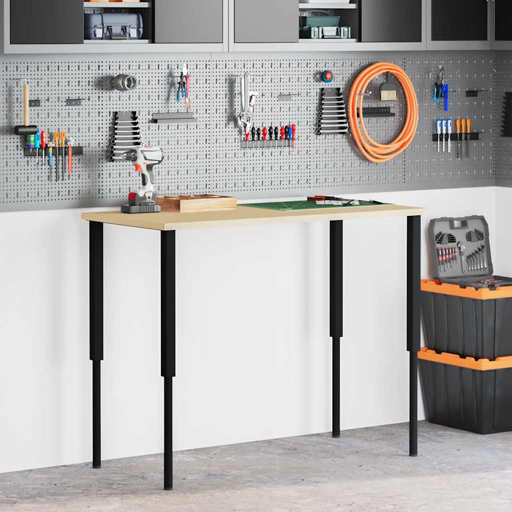vidaXL Werkbankgestell Verstellbar 2 Stk. Metall 55x(69-95,5) cm