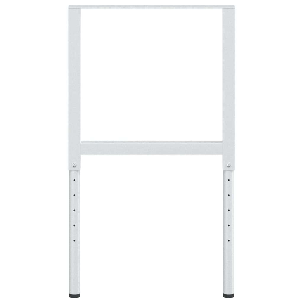 vidaXL Werkbankgestell Verstellbar 2 Stk. Metall 55x(69-95,5) cm Grau