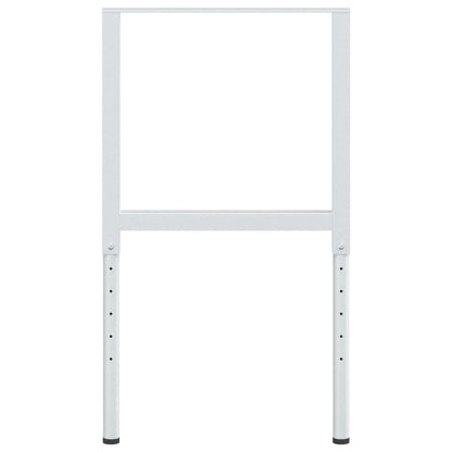 vidaXL Werkbankgestell Verstellbar 2 Stk. Metall 55x(69-95,5) cm Grau