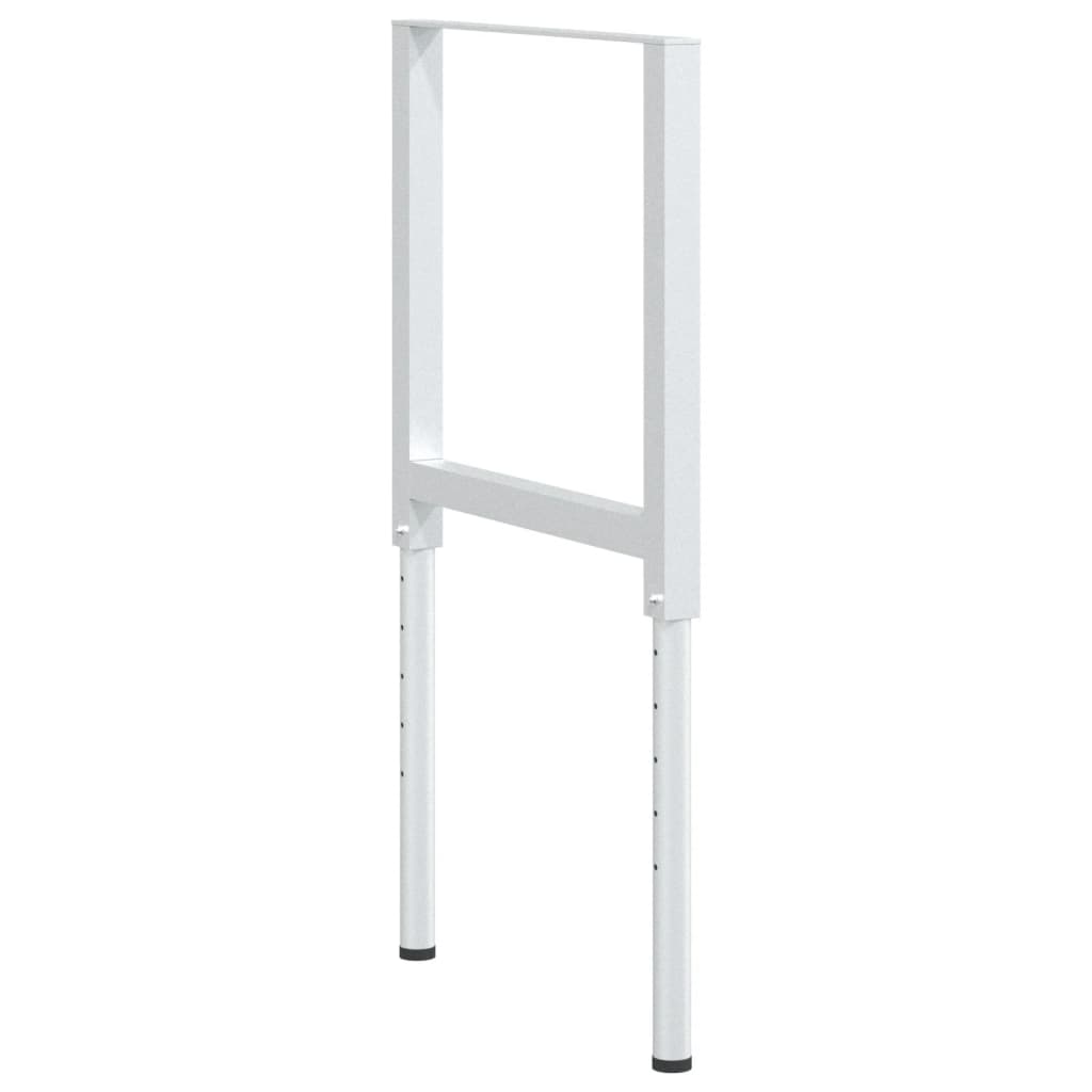 vidaXL Werkbankgestell Verstellbar 2 Stk. Metall 55x(69-95,5) cm Grau