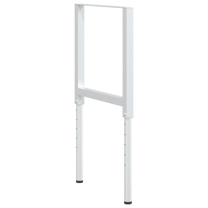 vidaXL Werkbankgestell Verstellbar 2 Stk. Metall 55x(69-95,5) cm Grau