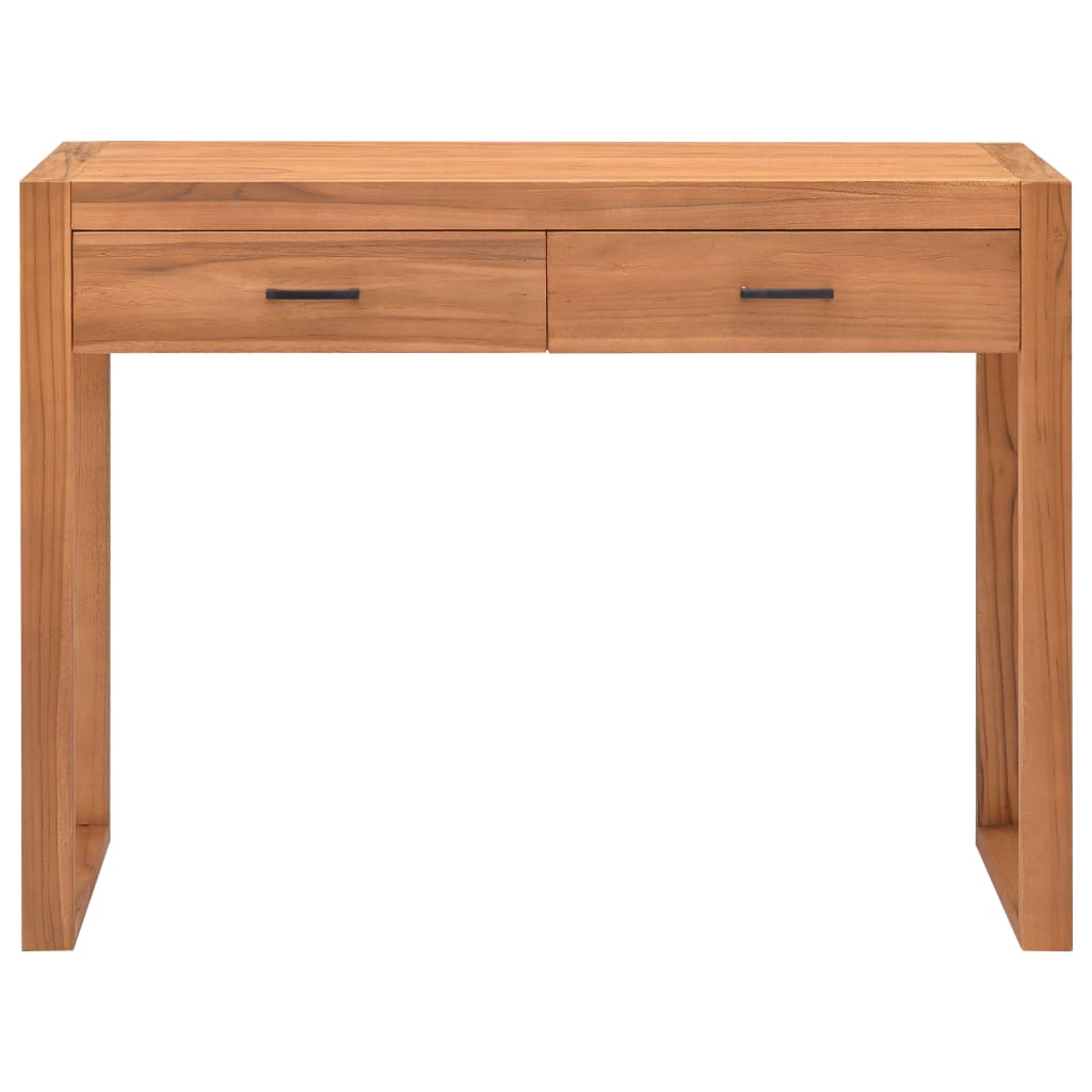 vidaXL Schreibtisch mit 2 Schubladen 100x40x75 cm Teakholz