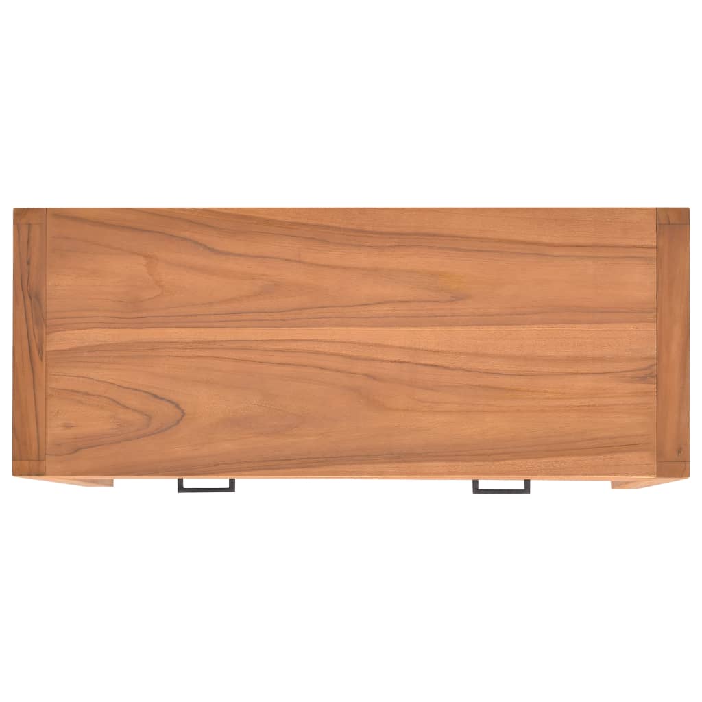 vidaXL Schreibtisch mit 2 Schubladen 100x40x75 cm Teakholz