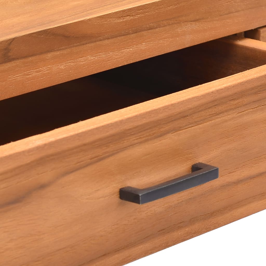 vidaXL Schreibtisch mit 2 Schubladen 100x40x75 cm Teakholz
