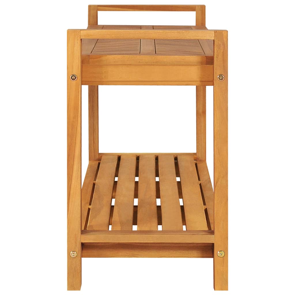 vidaXL Sitzbank 120 cm Massivholz Teak