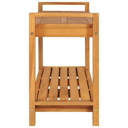 vidaXL Sitzbank 120 cm Massivholz Teak