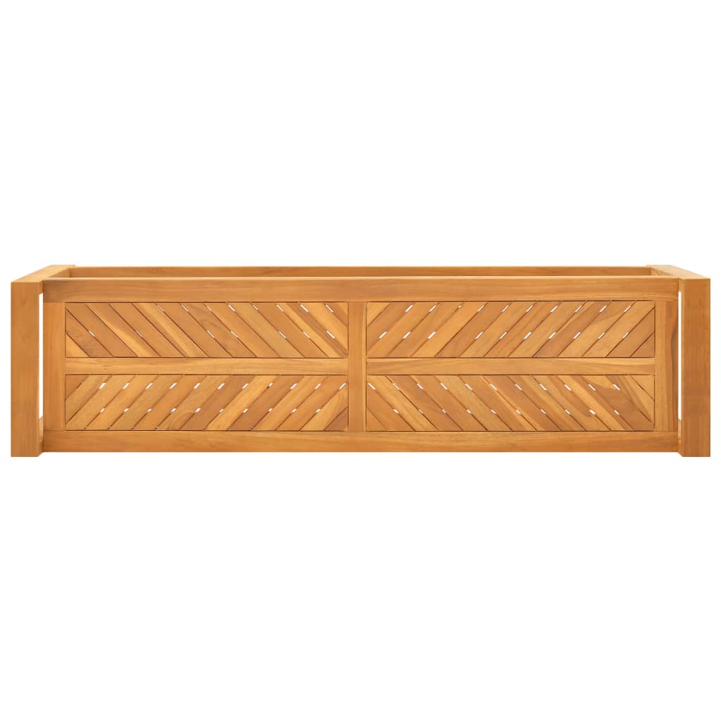 vidaXL Sitzbank 120 cm Massivholz Teak