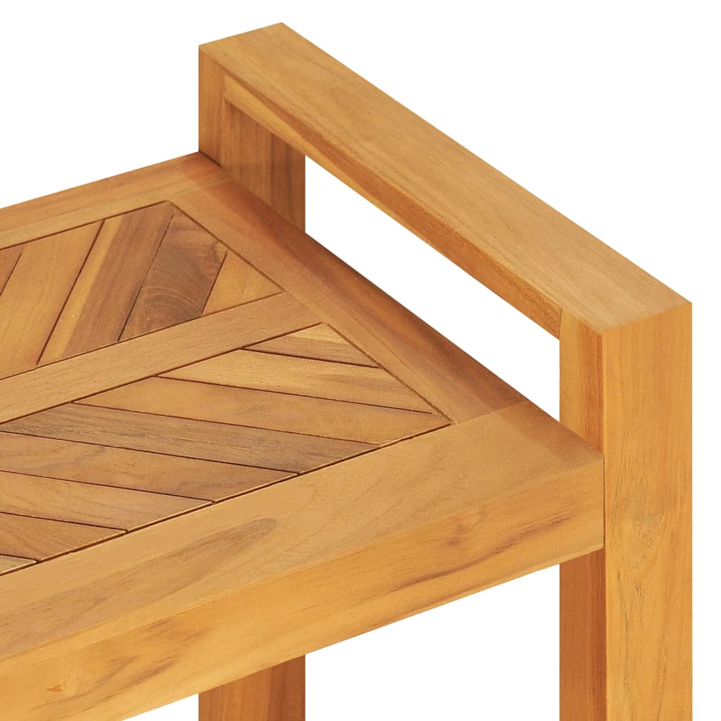 vidaXL Sitzbank 120 cm Massivholz Teak