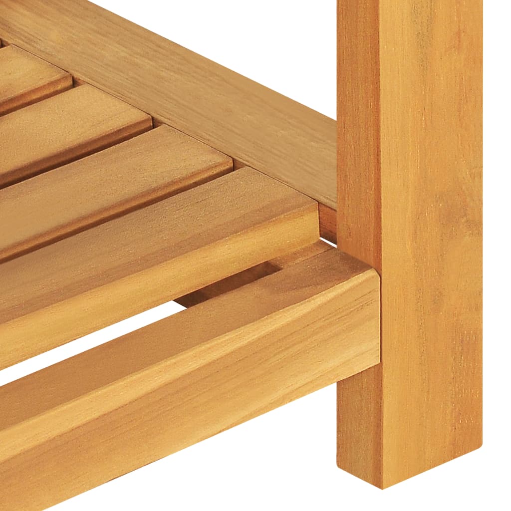 vidaXL Sitzbank 120 cm Massivholz Teak