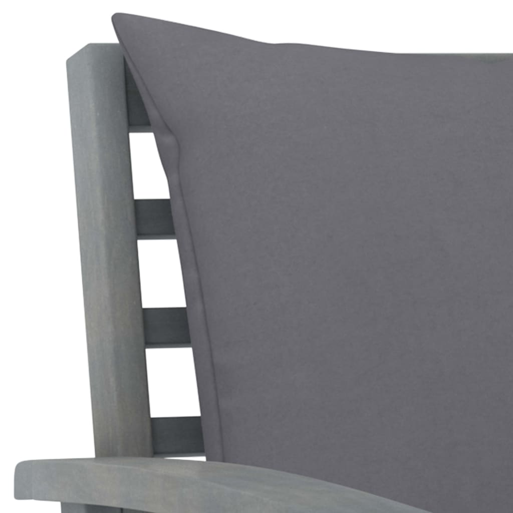 vidaXL 4-tlg. Garten-Lounge-Set mit Auflagen Massivholz Akazie