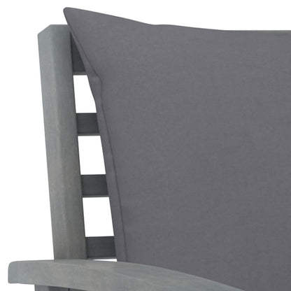 vidaXL 4-tlg. Garten-Lounge-Set mit Auflagen Massivholz Akazie