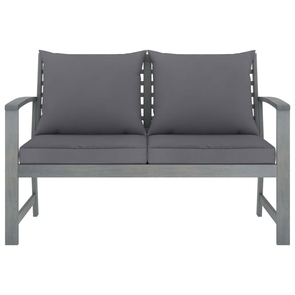 vidaXL 4-tlg. Garten-Lounge-Set mit Auflagen Massivholz Akazie