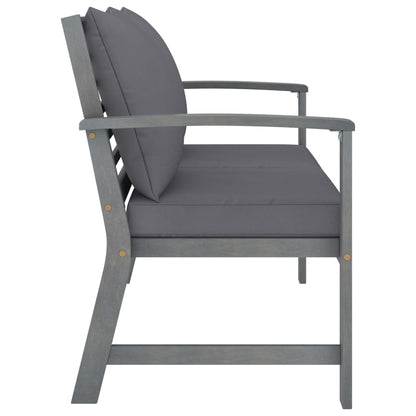 vidaXL 4-tlg. Garten-Lounge-Set mit Auflagen Massivholz Akazie