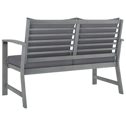 vidaXL 4-tlg. Garten-Lounge-Set mit Auflagen Massivholz Akazie