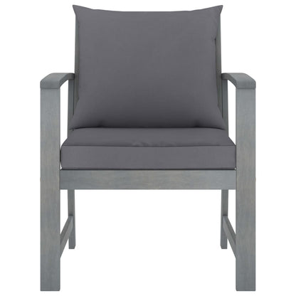 vidaXL 4-tlg. Garten-Lounge-Set mit Auflagen Massivholz Akazie