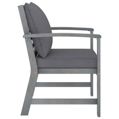 vidaXL 4-tlg. Garten-Lounge-Set mit Auflagen Massivholz Akazie