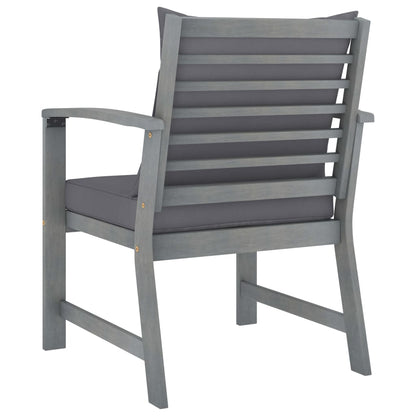 vidaXL 4-tlg. Garten-Lounge-Set mit Auflagen Massivholz Akazie