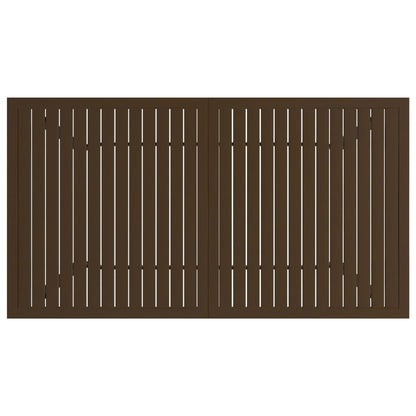 vidaXL Gartentisch Braun 140x80x72 cm Stahl