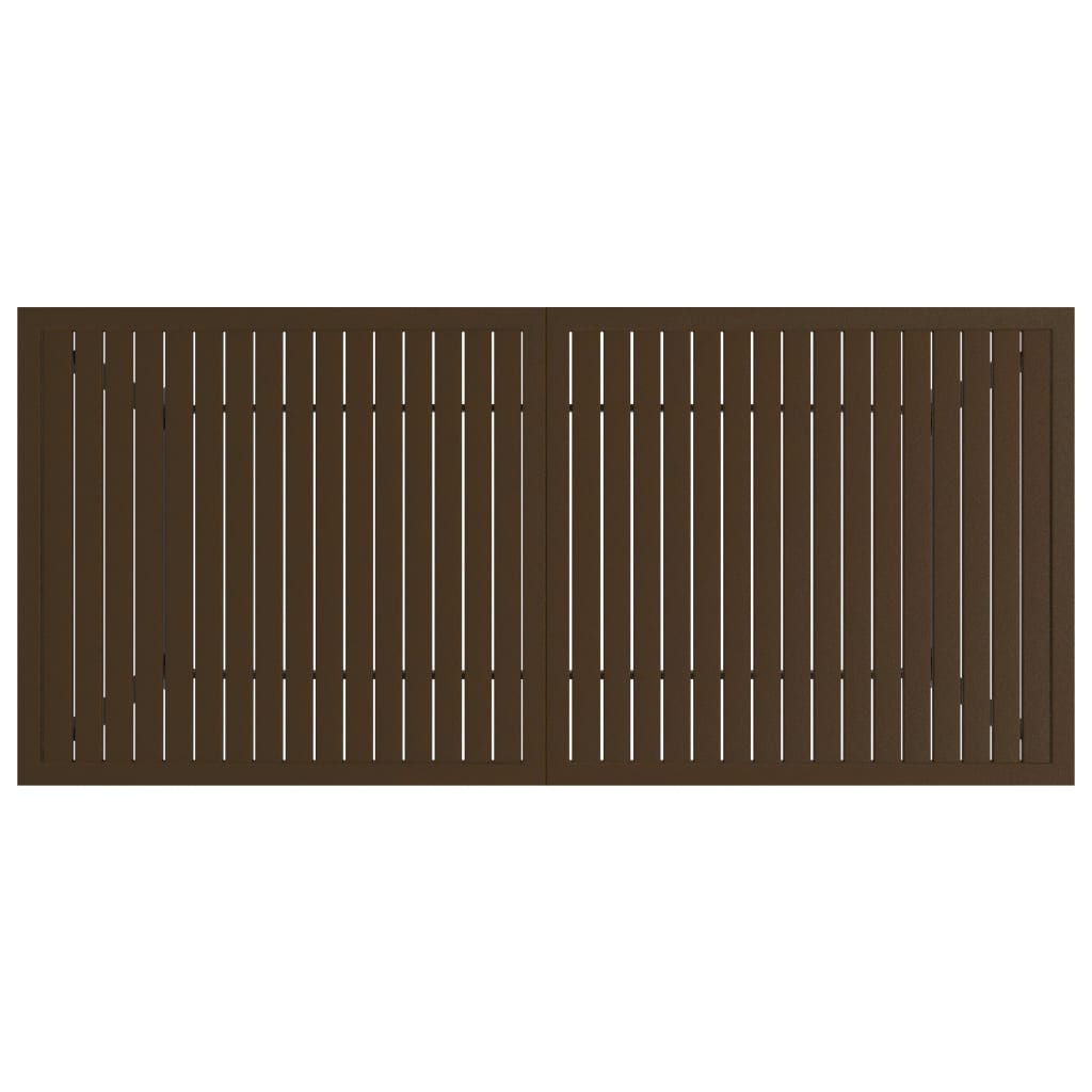vidaXL Gartentisch Braun 190x80x72 cm Stahl