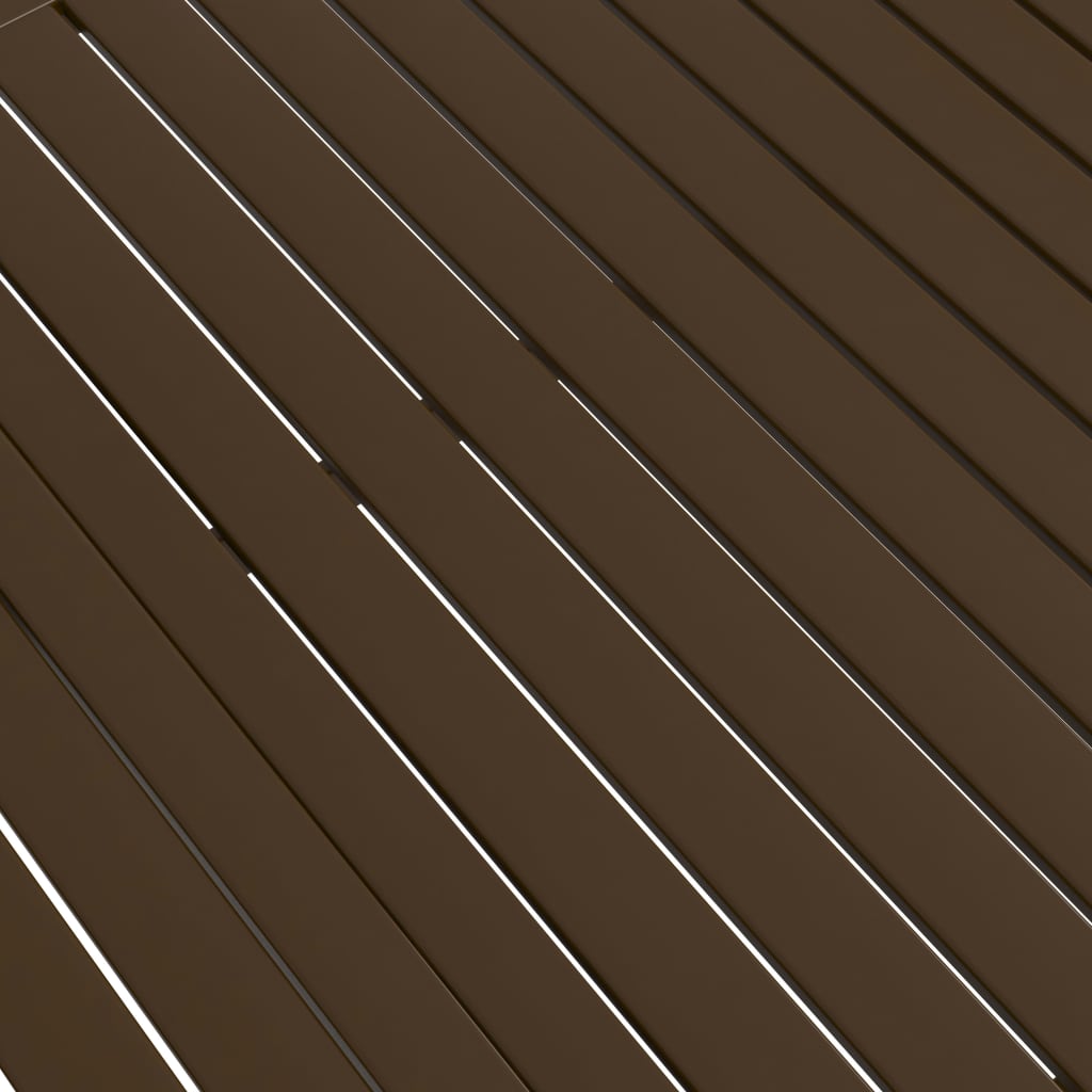 vidaXL Gartentisch Braun 190x80x72 cm Stahl