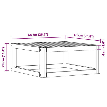 Couchtisch 68x68x29 cm Massivholz Akazie