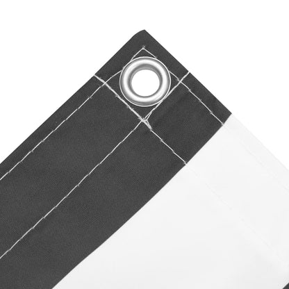vidaXL Balkon-Sichtschutz Anthrazit und Weiß 90x300 cm Oxford-Gewebe