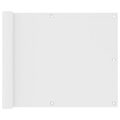 vidaXL Balkon-Sichtschutz Weiß 75x300 cm Oxford-Gewebe