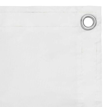 vidaXL Balkon-Sichtschutz Weiß 90x400 cm Oxford-Gewebe