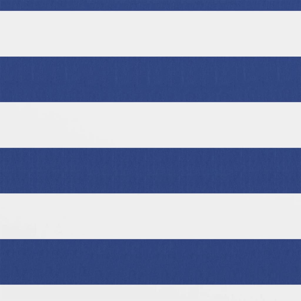 Balkon-Sichtschutz Weiß und Blau 75x400 cm Oxford-Gewebe