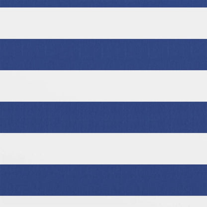 Balkon-Sichtschutz Weiß und Blau 75x400 cm Oxford-Gewebe