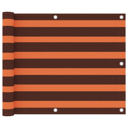 vidaXL Balkon-Sichtschutz Orange und Braun 75x300 cm Oxford-Gewebe