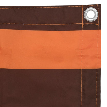 vidaXL Balkon-Sichtschutz Orange und Braun 90x600 cm Oxford-Gewebe