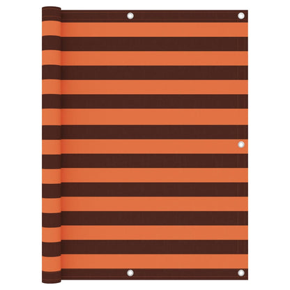vidaXL Pare-vue de balcon orange et marron 120x300 cm Tissu Oxford