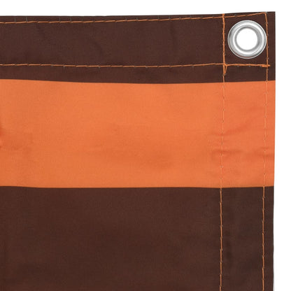 vidaXL Pare-vue de balcon orange et marron 120x300 cm Tissu Oxford
