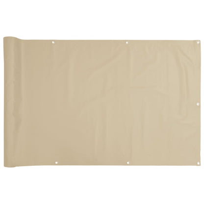 vidaXL Balkon-Sichtschutz Beige 120x300 cm Oxford-Gewebe