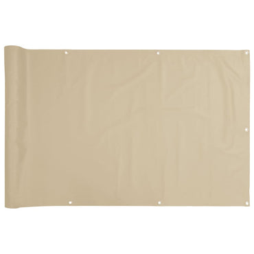 vidaXL Balkon-Sichtschutz Beige 120x500 cm Oxford-Gewebe