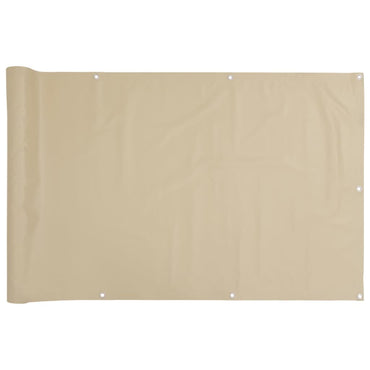 vidaXL Balkon-Sichtschutz Beige 120x600 cm Oxford-Gewebe
