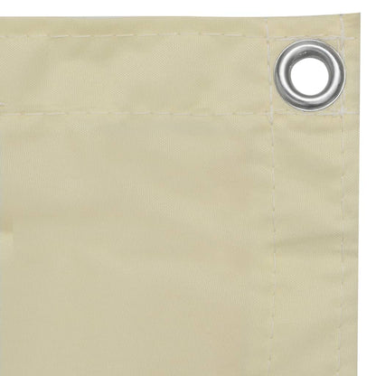 vidaXL Balkon-Sichtschutz Creme 75x300 cm Oxford-Gewebe