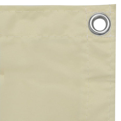 vidaXL Brise-vue de balcon crème 120x300 cm tissu Oxford