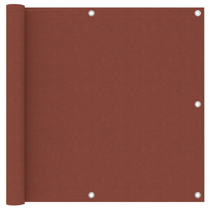 vidaXL Brise-vue de balcon terracotta 90x500 cm en tissu Oxford