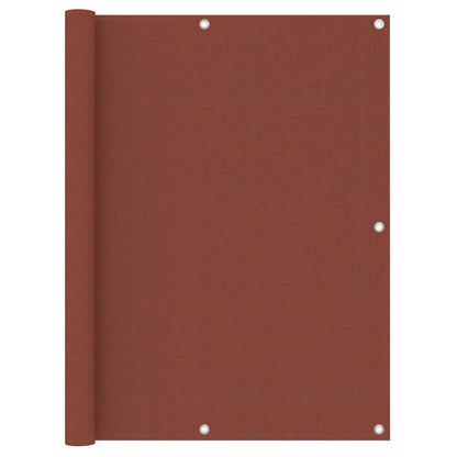 vidaXL Brise-vue de balcon rouge terracotta 120x500 cm en tissu Oxford