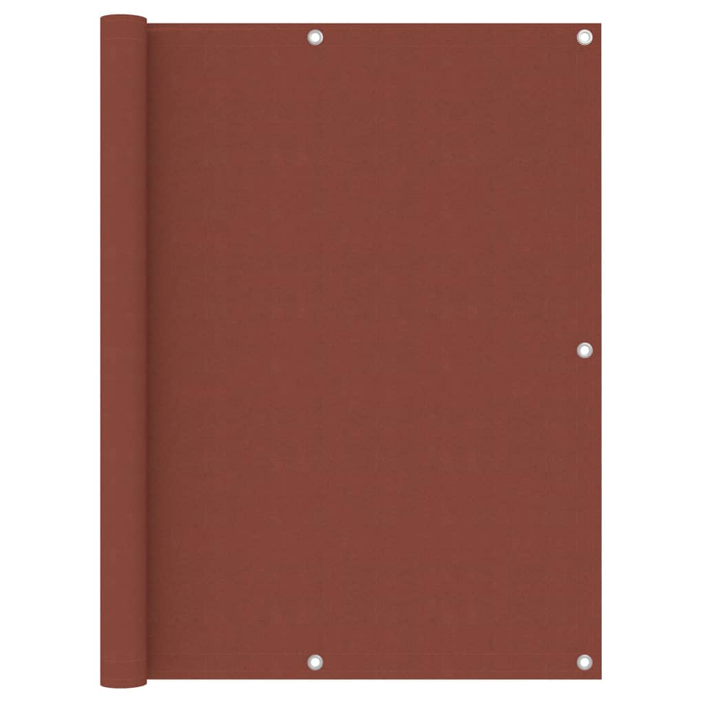 vidaXL Brise-vue de balcon rouge terracotta 120x600 cm Tissu Oxford
