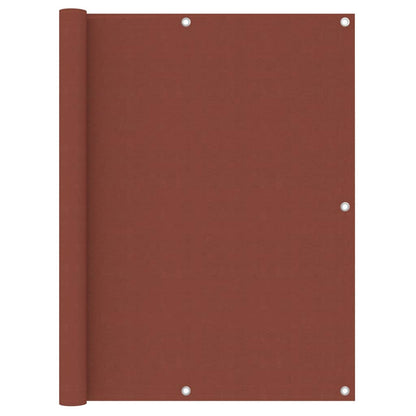 vidaXL Brise-vue de balcon rouge terracotta 120x600 cm Tissu Oxford