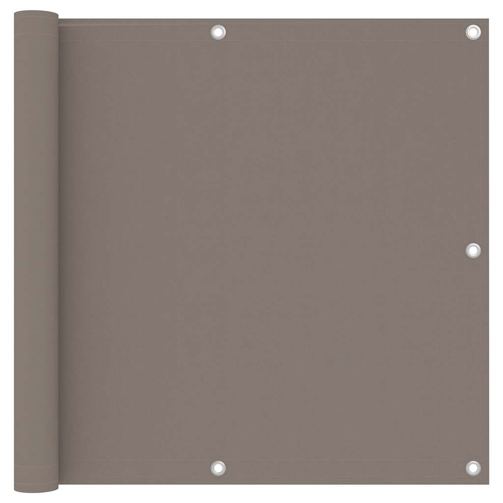 vidaXL Brise-vue de balcon taupe 90x300 cm en tissu Oxford