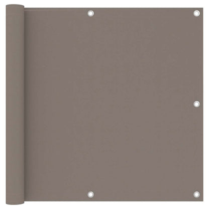 vidaXL Brise-vue de balcon taupe 90x300 cm en tissu Oxford